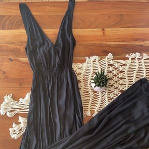 NWT ASOS sexy black maxi dress (size 0)